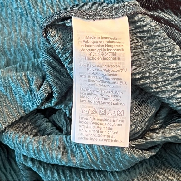 Texture & Thread Madewell Green Micropleat Blouse - Picture 5 of 8